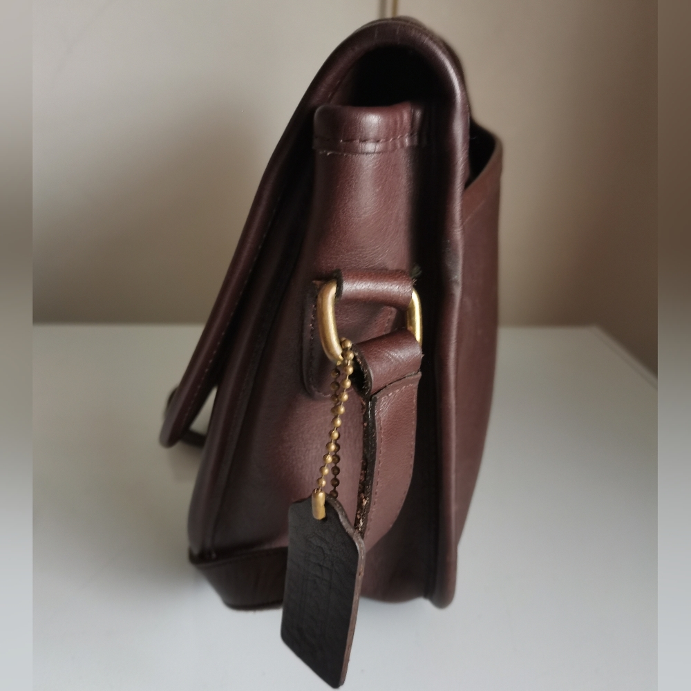 VINTAGE COACH BROWN 9790 CROSSBODY BAG. - Picture 6 of 12